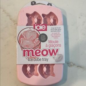Joie Pink Meow Ice Cube Tray Pink Cat Shaped Silicone